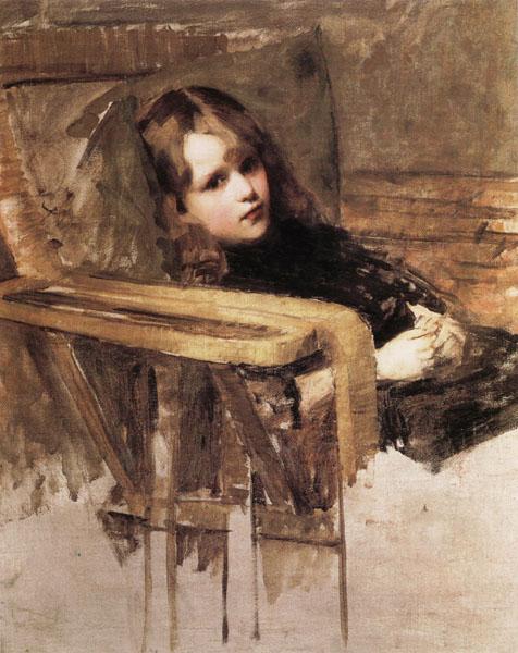 John William Waterhouse The Easy Chair oil painting picture